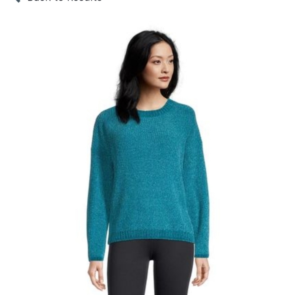 New Ripzone Jasper sweater,Softest chenille,harbor blue Medium